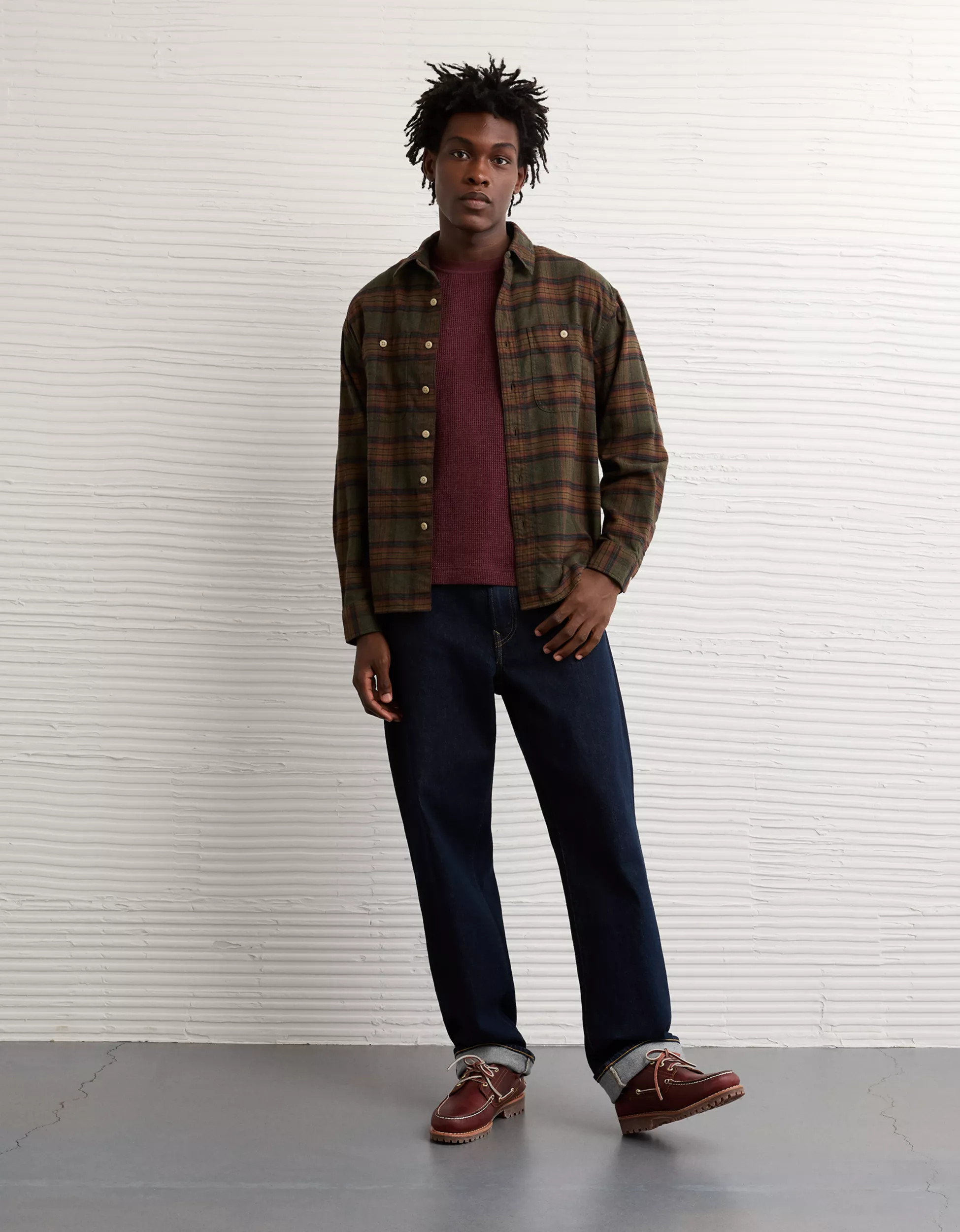 AE Lightweight Flannel Shirt | American Eagle Outfitters (US & CA)