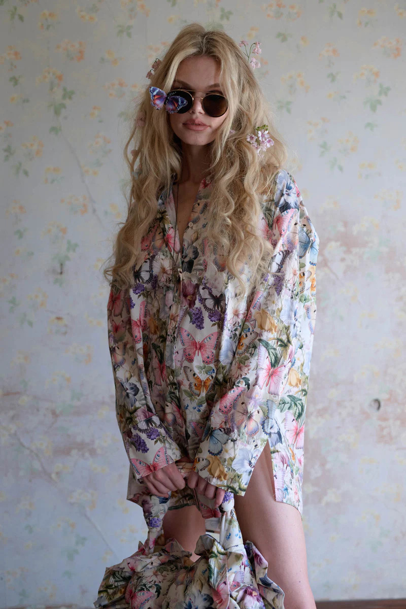 The Butterfly Botanics Big Blouse | Selkie Collection