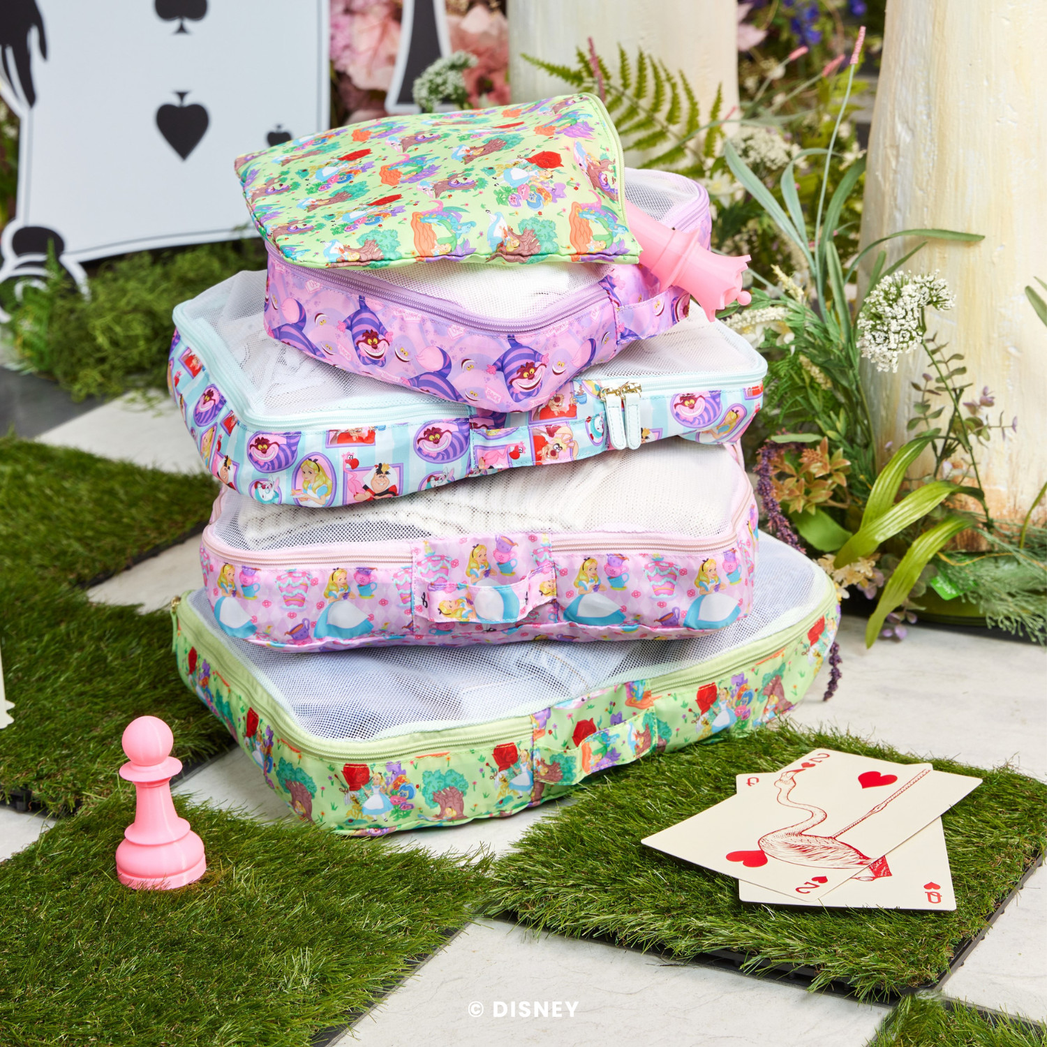 Alice in Wonderland Packing Cubes (Set of 5) | Stoney Clover Lane | Stoney Clover Lane