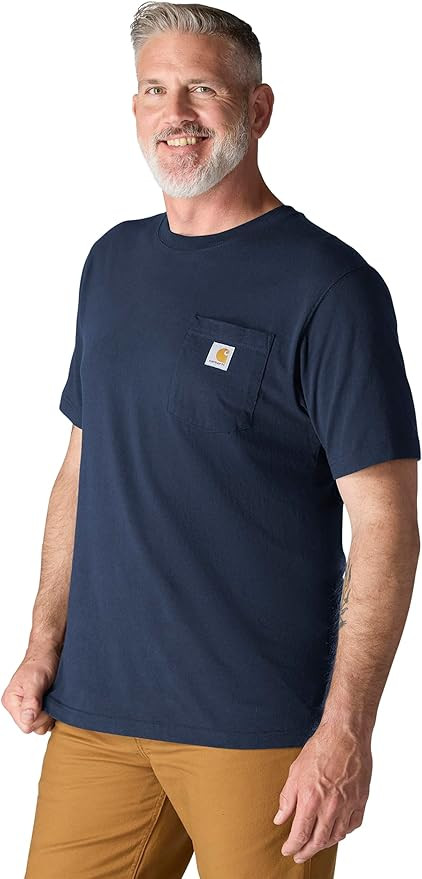 Carhartt Men's Loose Fit Heavyweight Short-Sleeve Pocket T-Shirt | Amazon (US)