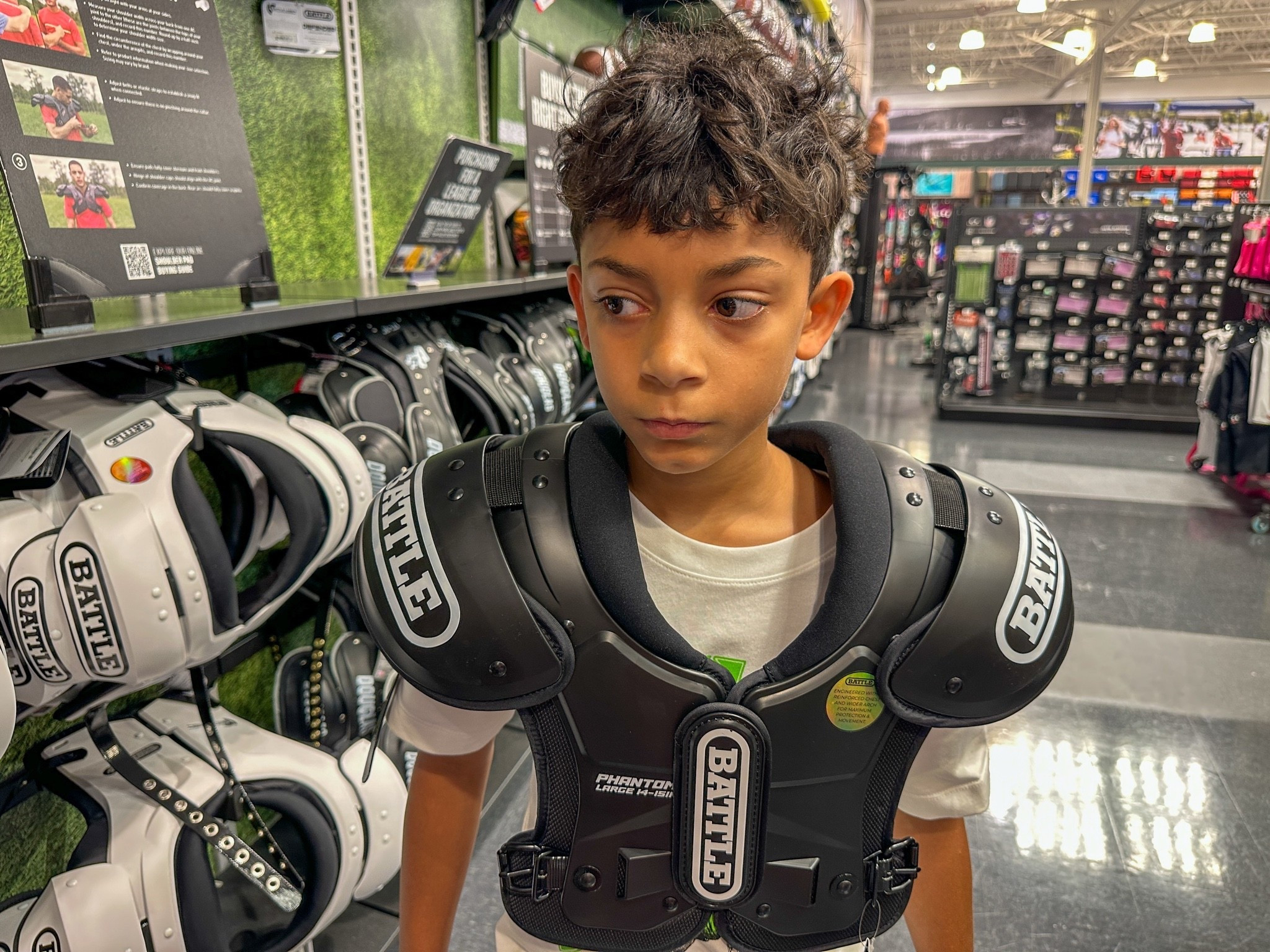 Football season is here. 🏈🏈 Battle shoulder pads. #shoulderpads #pads #battle #football