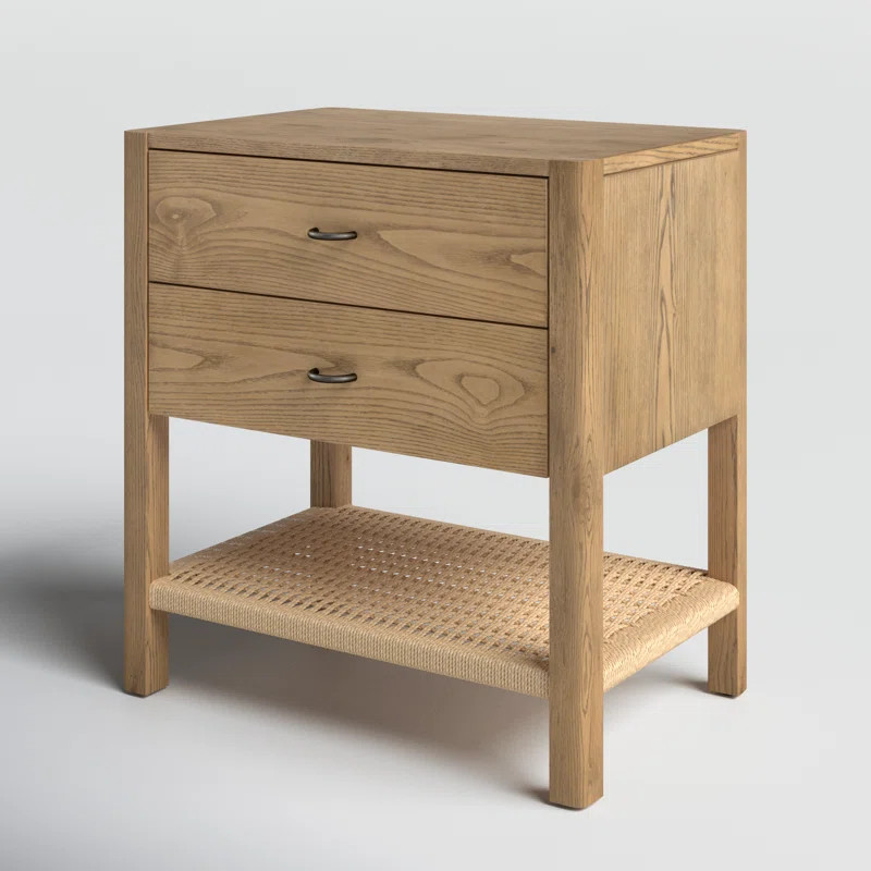 Deirdre 2 - Drawer Woven Nightstand | Wayfair North America