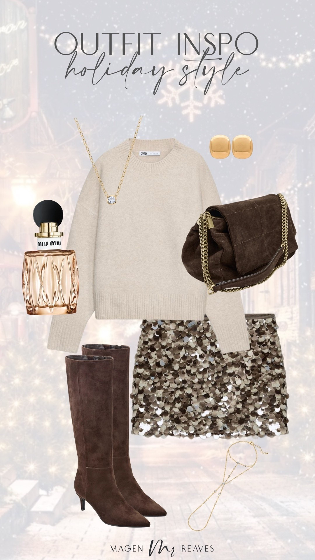 Holiday party outfit inspo

Christmas party, sequin mini skirt, petite style, seasonal style, suede boots, holiday style

#LTKPetite #LTKSeasonal #LTKHoliday