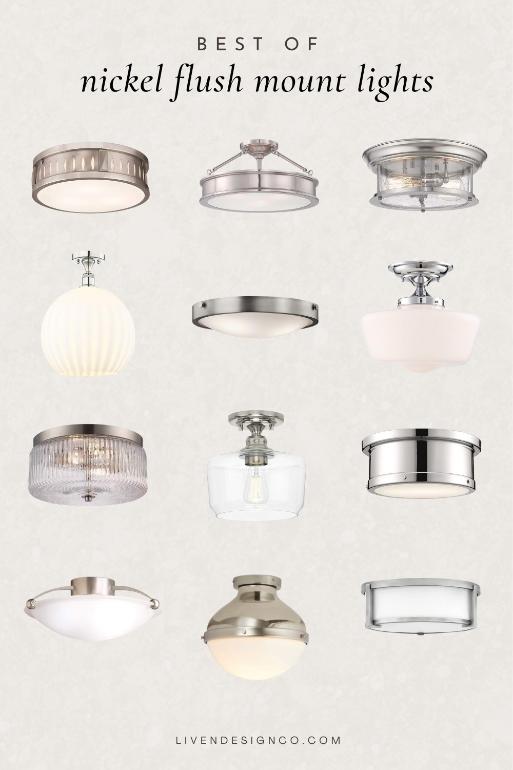 Nickel flush mount ceiling light. Glass flush mount. Dome light. Kitchen light. Bathroom light 

#LTKSeasonal #LTKHome #LTKSaleAlert