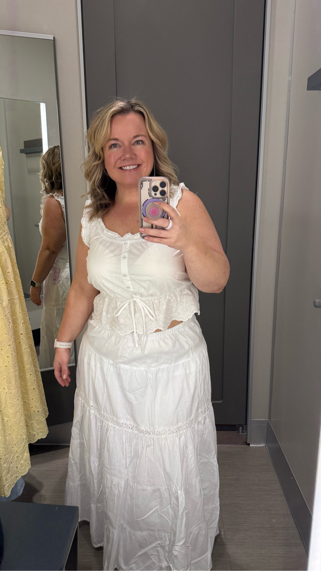 If you’re building a spring capsule, start here.
This is one of those outfits that just works every single time. The top has the prettiest feminine details with a relaxed fit, and the skirt is lightweight, breezy, and easy to dress up or down.

Very much “I have my life together” energy… even if we absolutely do not.

#ltkstyle #ltkunder50 #springcapsule #springoutfits #whiteoutfit #allwhiteoutfit #femininefashion #softstyle #midsizeoutfits #curvyfashion #momoutfits #over40fashion #easyoutfits #everydaylooks #affordablestyle #targetfinds #amazonstyle #maxiskirtstyle #peplumtop #springessentials


#LTKMidsize #LTKFestival #LTKSeasonal