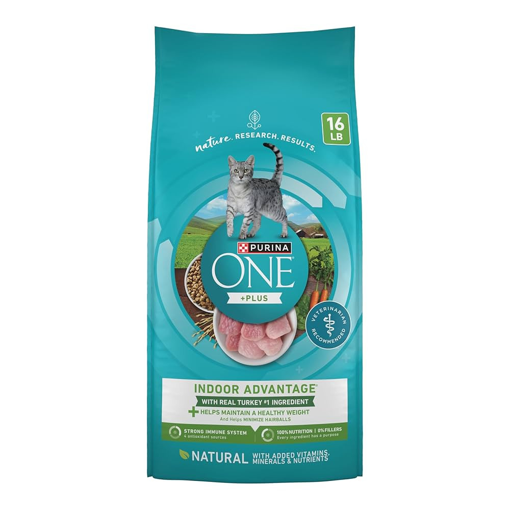 Purina ONE Natural, Low Fat, Weight Control, Indoor Dry Cat Food, +Plus Indoor Advantage - 16 lb.... | Amazon (US)