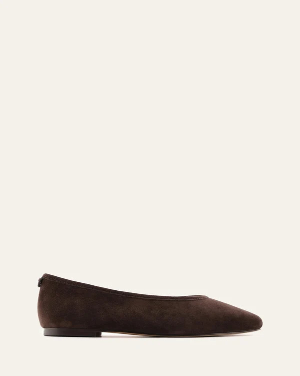 SERENA CASUAL FLATS BITTER CHOC SUEDE | Jo Mercer (AU)