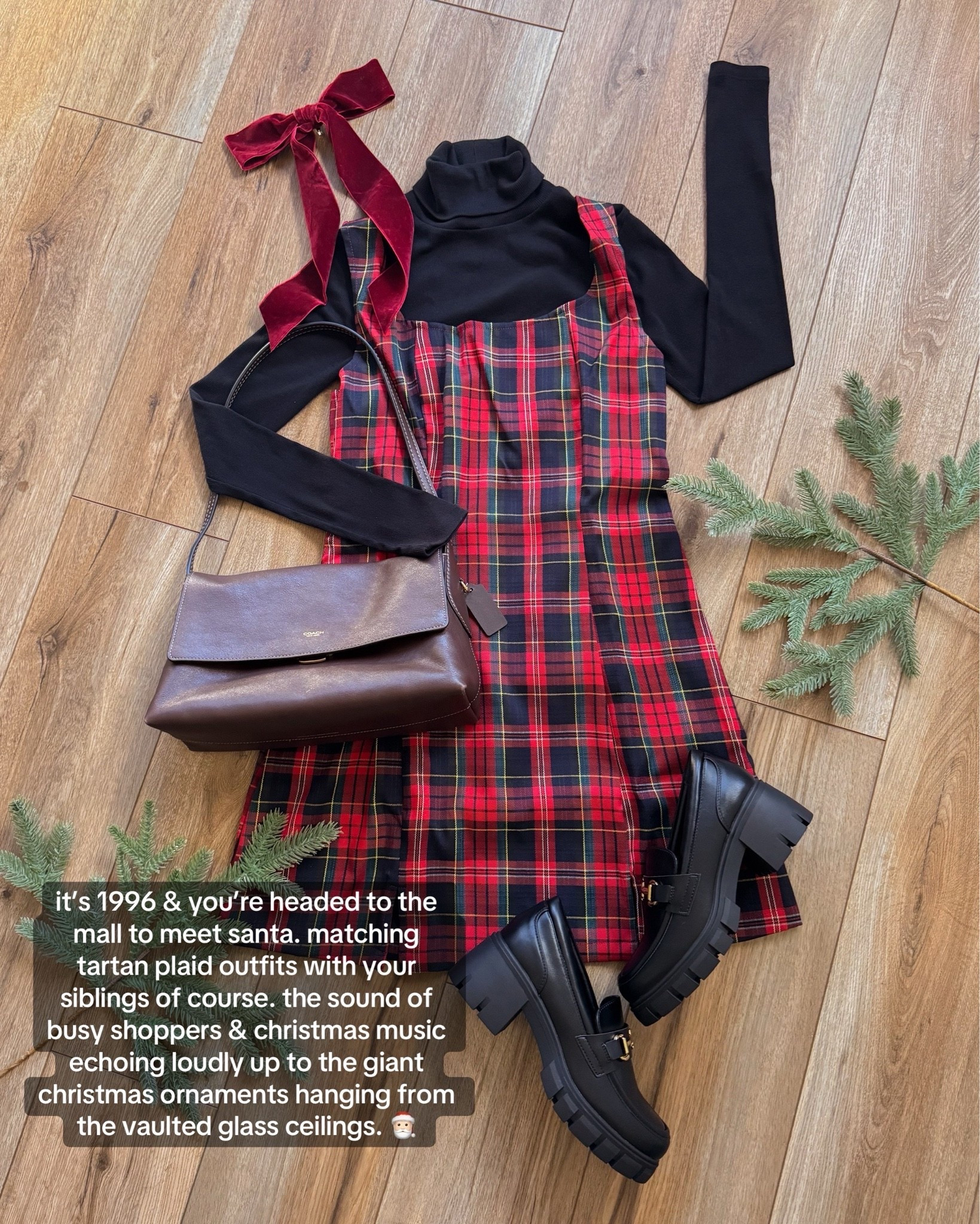 90s inspired christmas outfits.