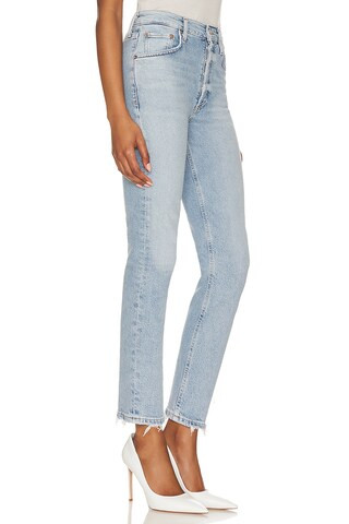 AGOLDE Riley High Rise Straight Crop in Dynamic from Revolve.com | Revolve Clothing (Global)