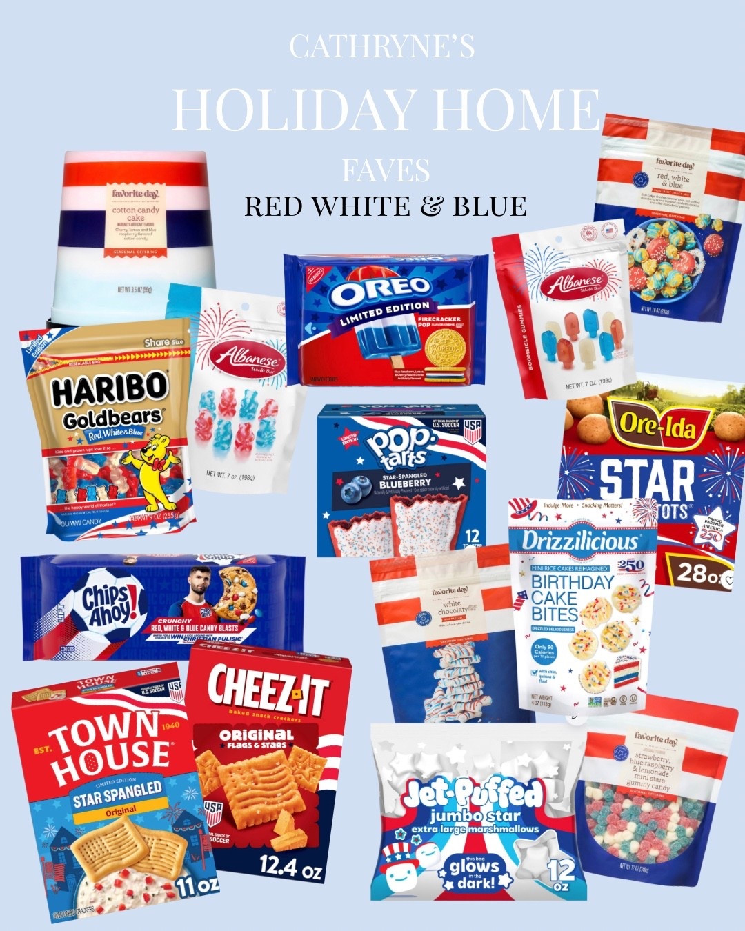 Red White & Blue Snacks for the Fourth of July! Patriotic Snack finds ⭐️

#LTKSeasonal #LTKHome #LTKKids