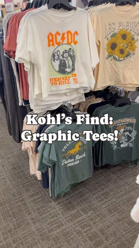 So many cute new graphic tees at Kohl’s!! 