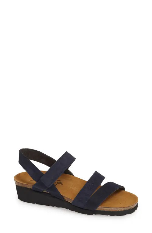 Naot 'Kayla' Sandal in Navy Nubuck Leather at Nordstrom, Size 5Us | Nordstrom