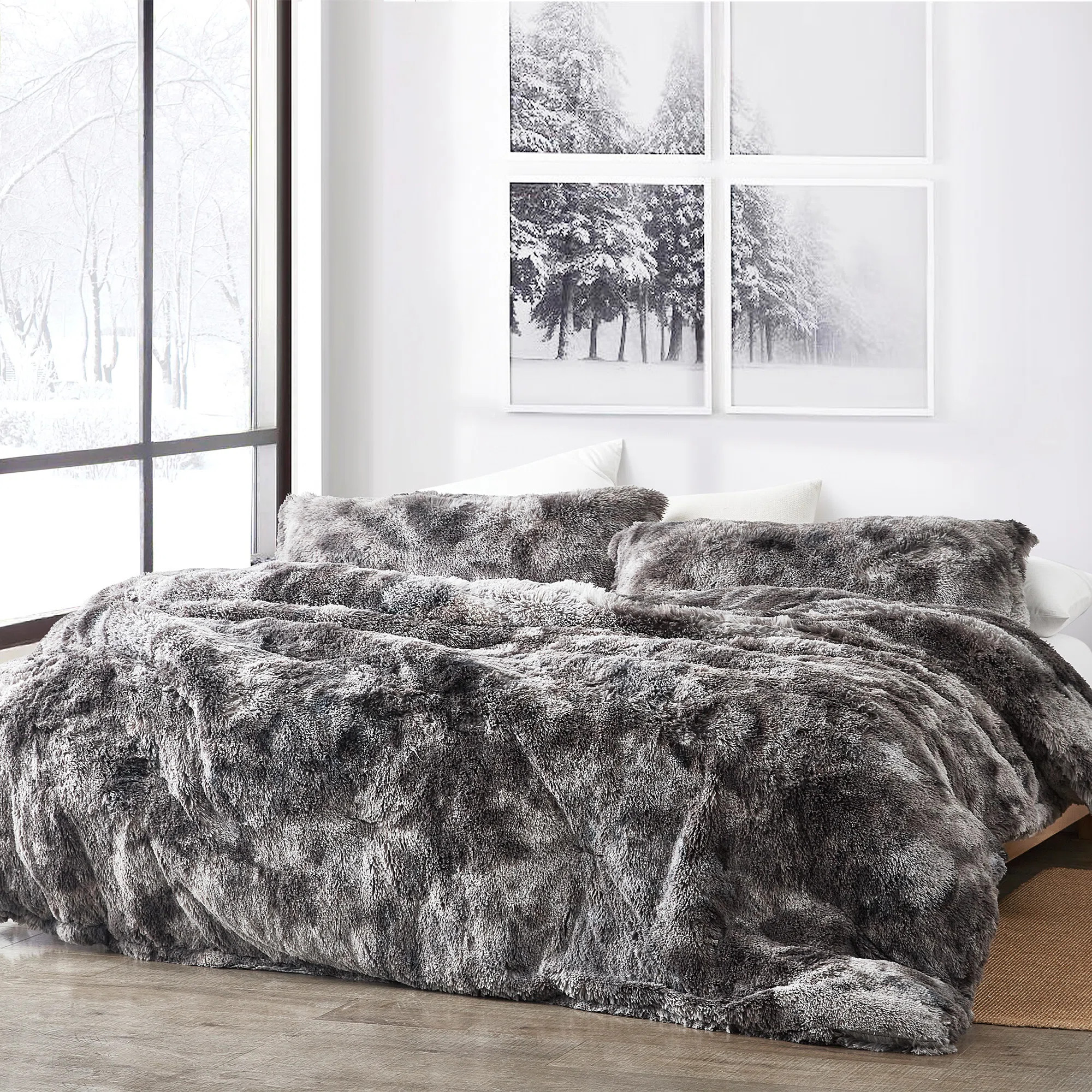 Coma Inducer Fluffy Plush Oversized Comforter Set | Wayfair North America