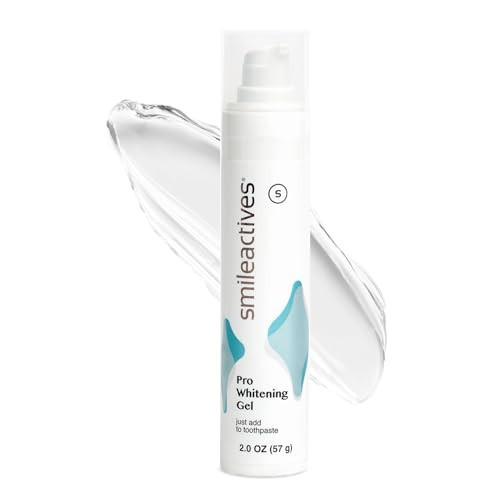 Smileactives Teeth Whitening Gel for Toothpaste with Clinical-Grade Hydrogen Peroxide, Tooth Stain Remover for White Teeth, Dentist Quality Pro Whitening Gel to Remove Coffee Stains, 2 oz Bottle | Amazon (US)