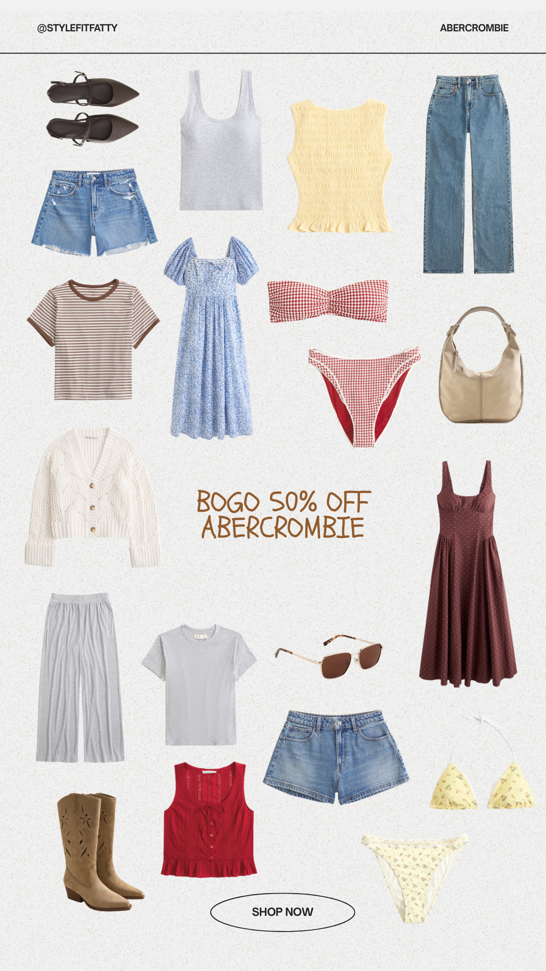 BOGO 50% off everything at Abercrombie! Love all of these summer finds! 

 #abercrombiesale #afsale #af #LTKootd #LTKSaleAlert #LTKSwim