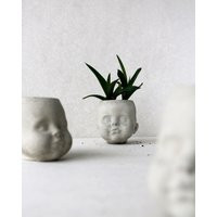 Baby Head Plant Pot Adorable & Modern Succulent Planter | Concrete Head Planter Pot | Etsy (US)