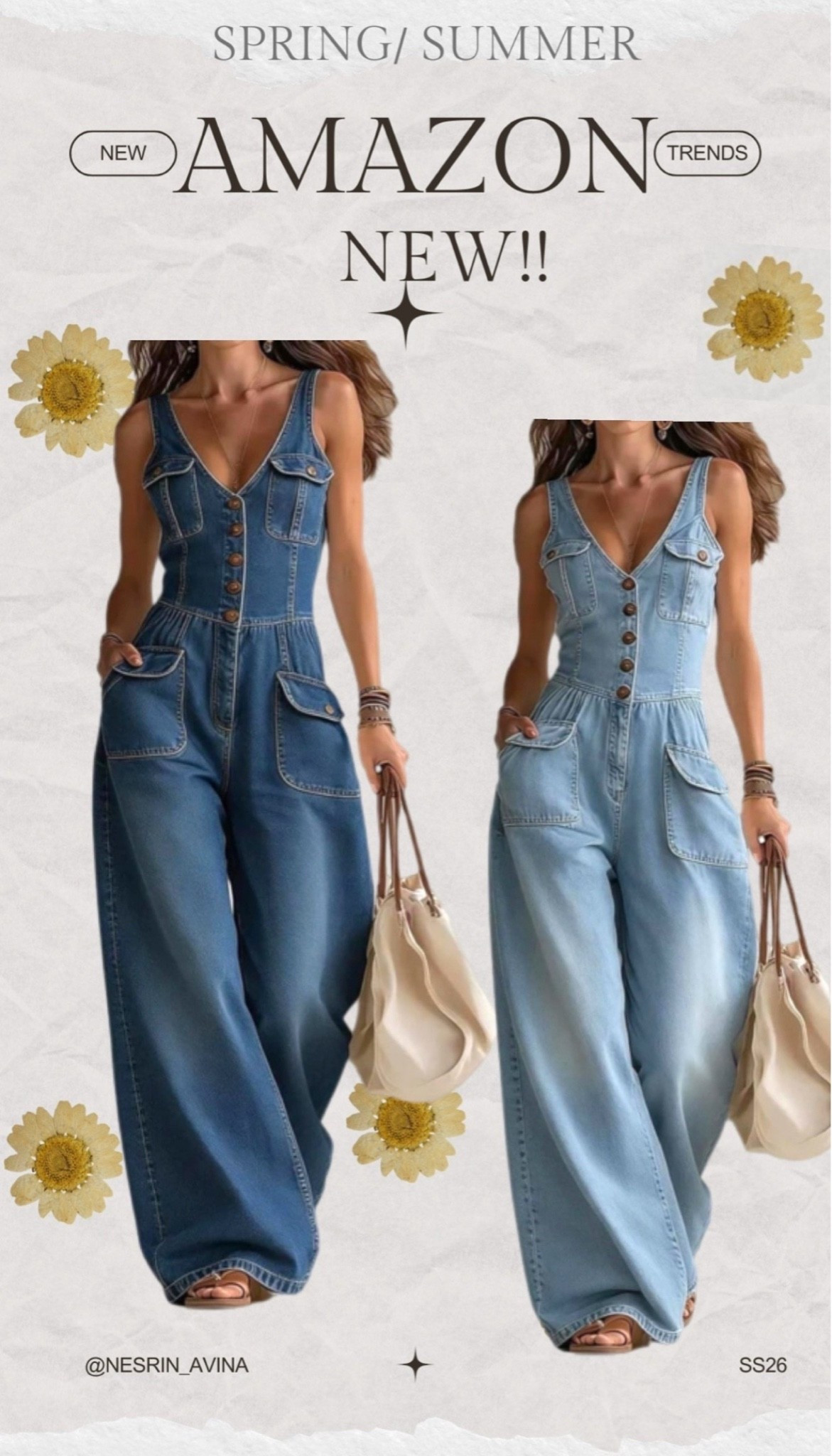 amazon overall
denim overall
spring look