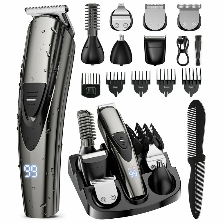 Nogroa Hair Trimmer for Men, Cordless Hair Clippers with Safety Lock, All in One Mens Grooming Ki... | Walmart (US)