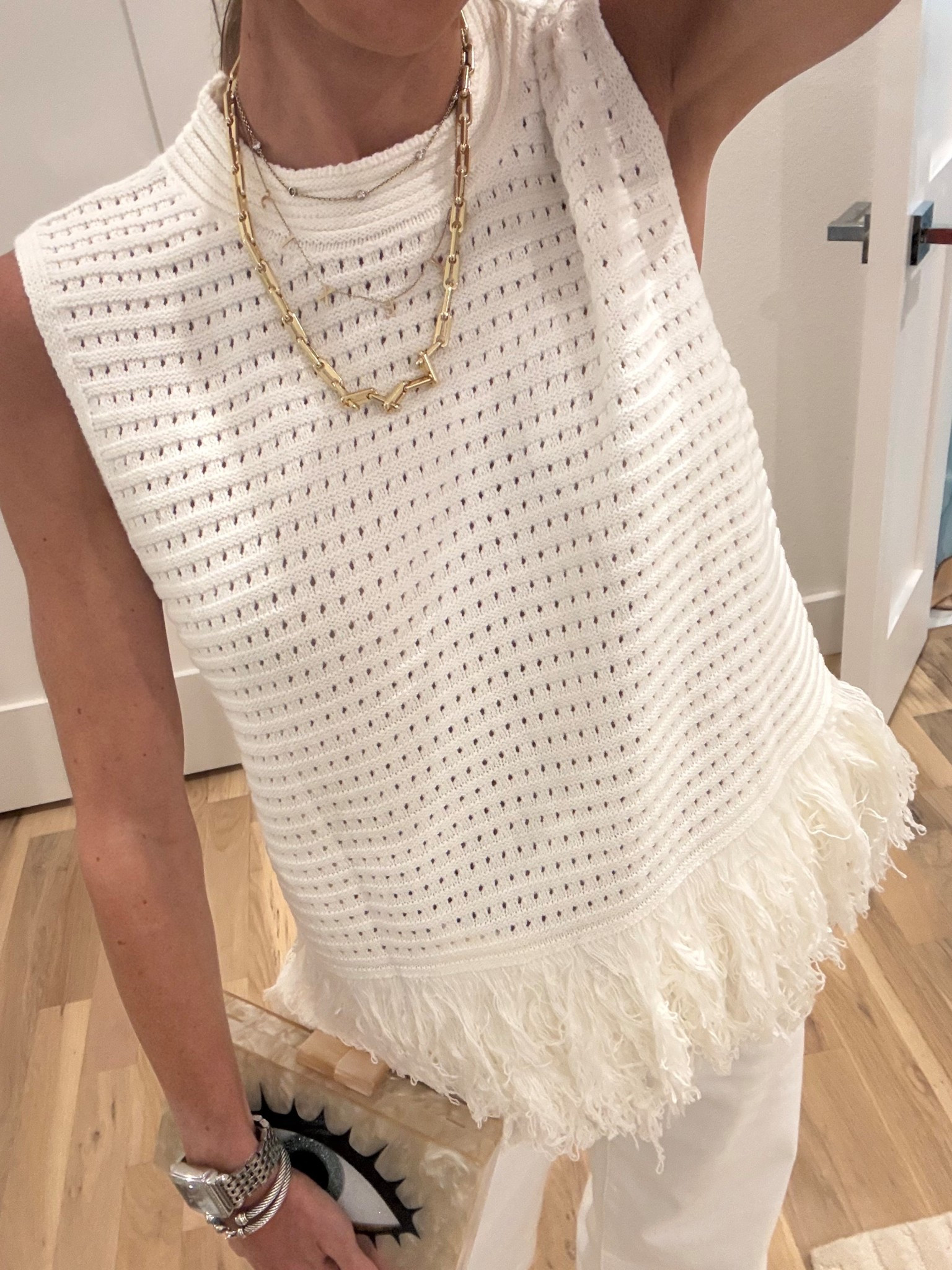 Amazon high end looking fringe top wearing smallest size 

#LTKPetite #LTKSaleAlert