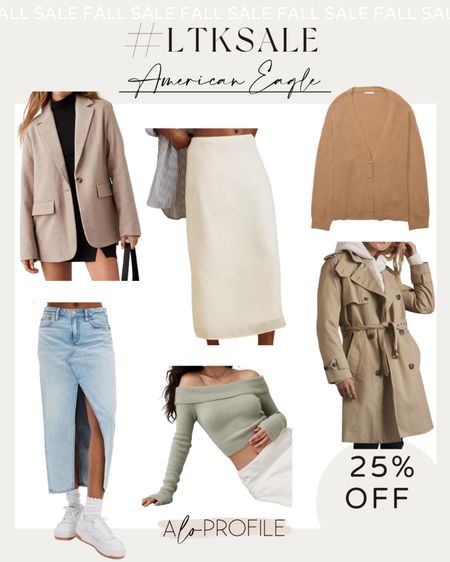 25% off American Eagle for LTK Sale!

#Itksale, Itk sale, Itk fall sale, American Eagle, fall outfits, fall trends, fall style, satin skirt, fall outfit, trench coat