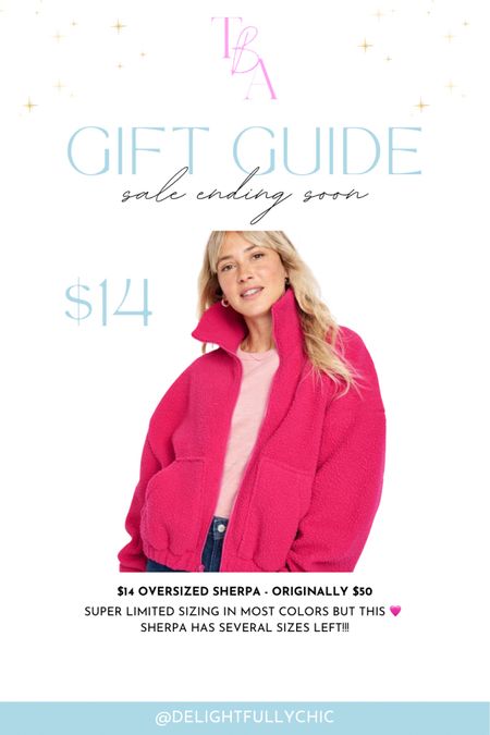 Sherpa 
Gift guide 
On sale
Gifts for her 

#LTKHoliday #LTKCyberWeek #LTKGiftGuide