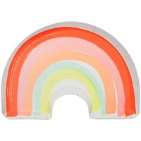 Rainbow Paper Plates | Theme Party - Meri Supplies -Rainbow Birthday | Etsy (US)