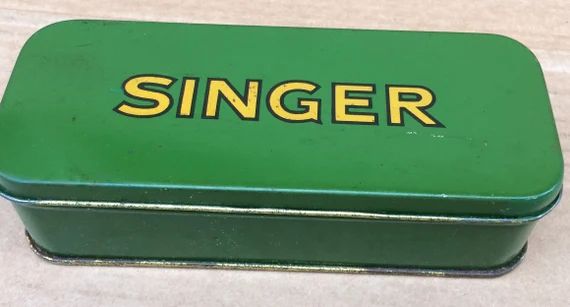 Green Singer Vintage Accessories Tin/case | Etsy | Etsy (US)