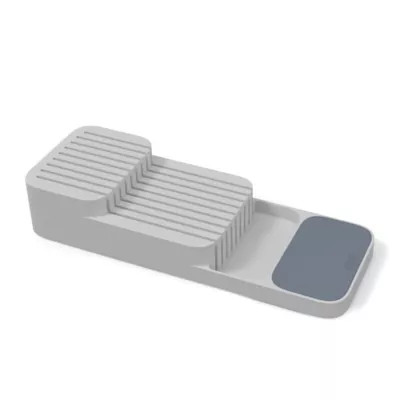 Joseph Joseph® DrawerStore™ 2-Tier Compact Knife Organizer in Grey | Bed Bath & Beyond | Bed Bath & Beyond