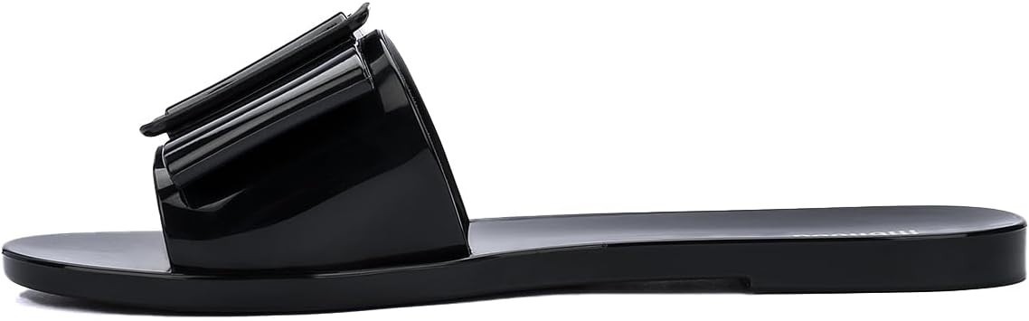 Melissa Babe Slip-On Jelly Slides for Women - Elegant, Delicate and Feminine Flat Slides with Sin... | Amazon (US)