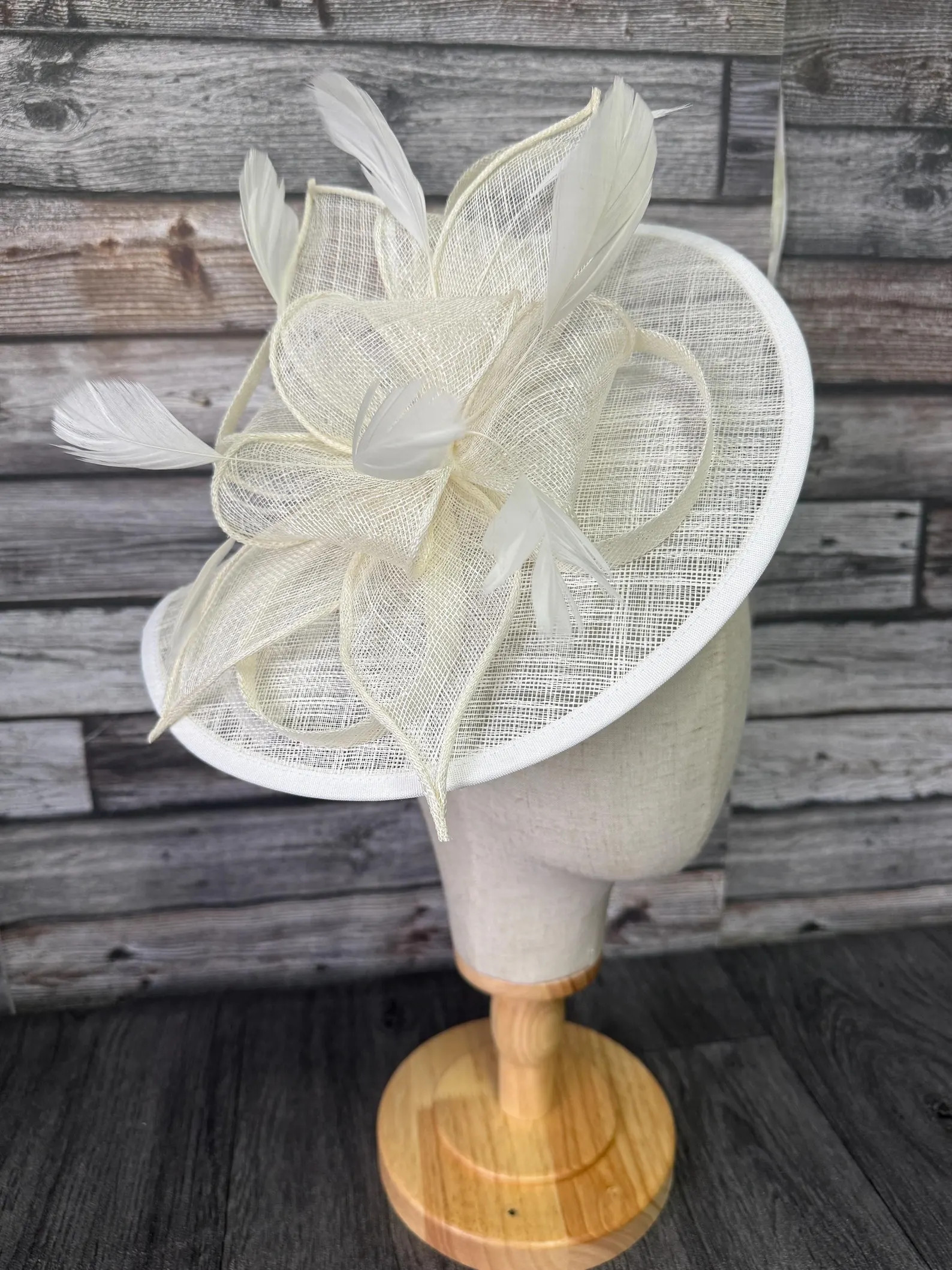 Ivory Cream Fascinator Hat: Wedding, Races, Royal Ascot, Large, Kentucky, Derby | Etsy (Global)