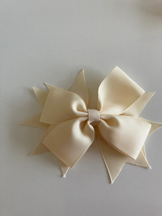Ivory Hair Bow | Etsy | Etsy (US)