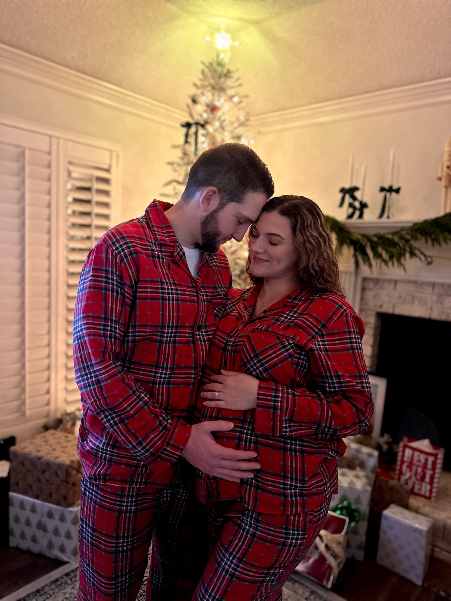 Last Christmas as two ❤️🎄
Bump friendly family matching plaid pajamas 

#LTKBaby #LTKBump #LTKFamily