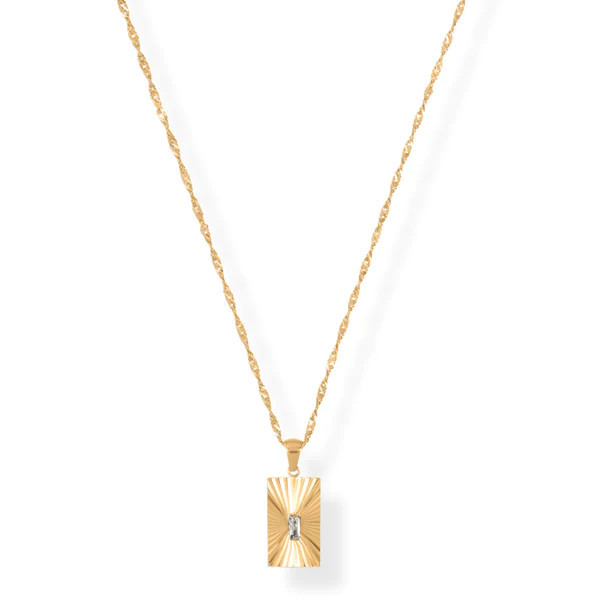 Ellie Vail - Fatima Sunburst Tag Necklace | Ellie Vail Jewelry