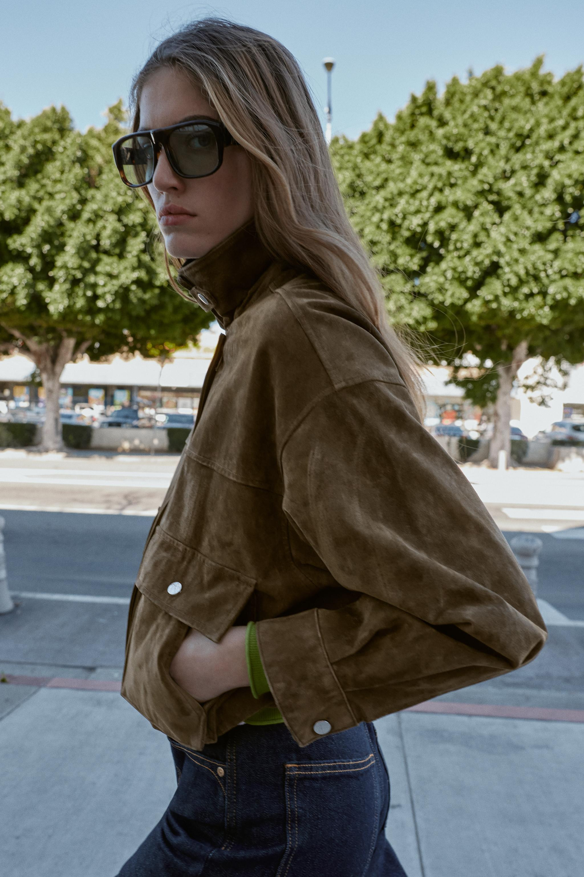 100% LEATHER BOMBER JACKET | Zara US