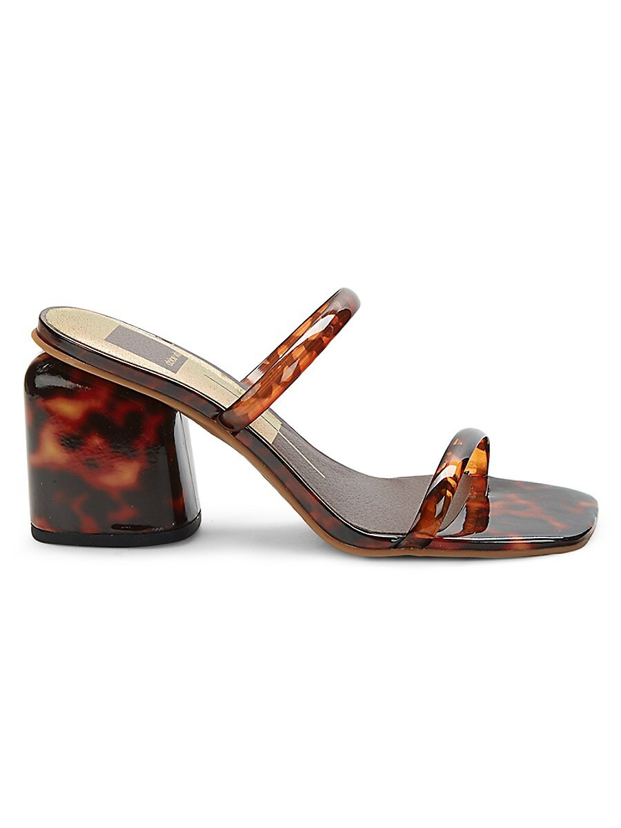 Dolce Vita Ninia Transparent-Strap Woven Sandals - Tortoise - Size 8 | Saks Fifth Avenue OFF 5TH