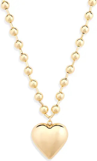 Nordstrom Heart Pendant Ball Chain Necklace | Nordstrom | Nordstrom