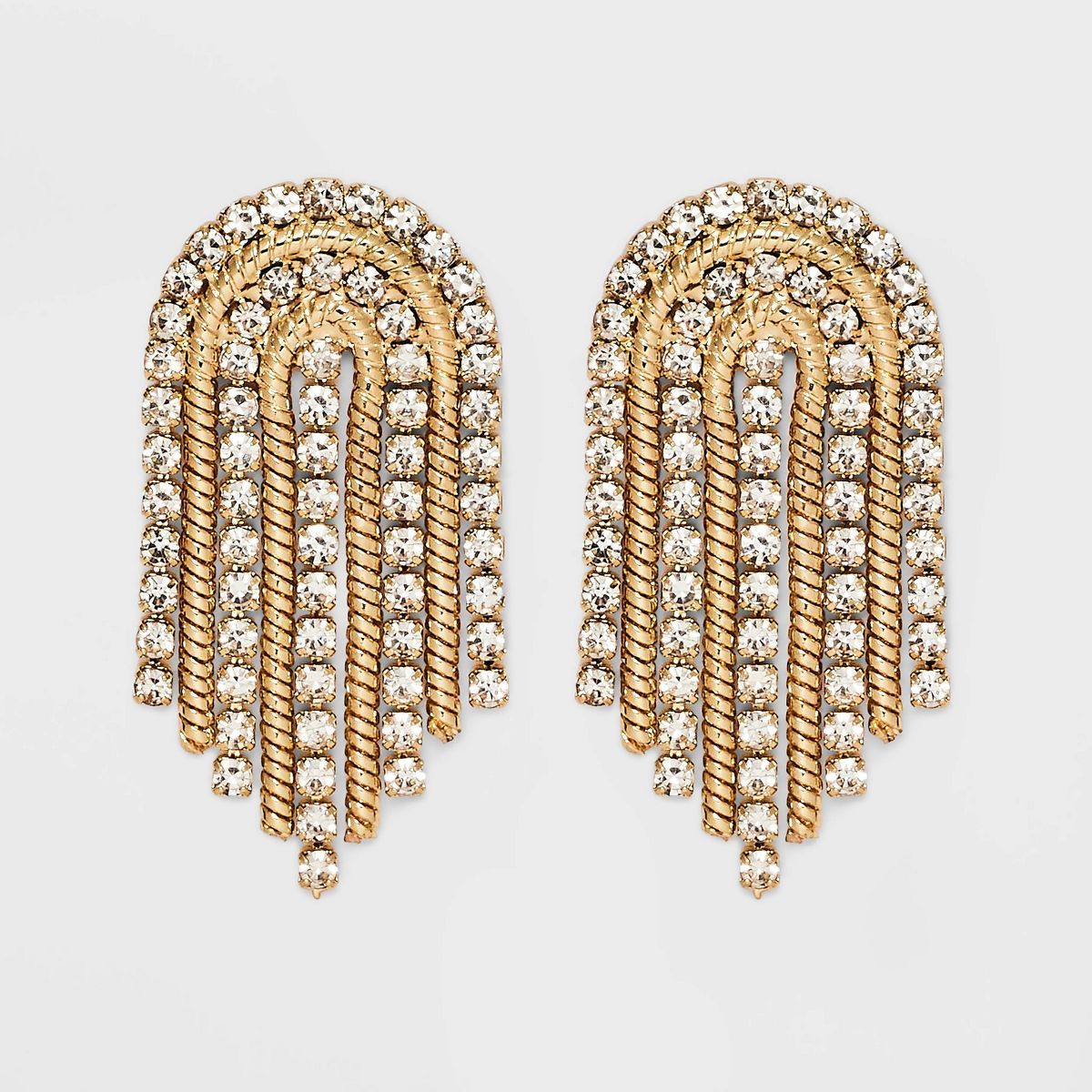 SUGARFIX by BaubleBar Crystal and Arch Statement Earrings - Gold | Target