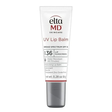 EltaMD UV Lip Balm SPF Sunscreen Sunscreen Lip Balm with SPF 30+ Protects Dry Cracked Lips Transparent Zinc Oxide 0.28 Tube | Walmart (US)