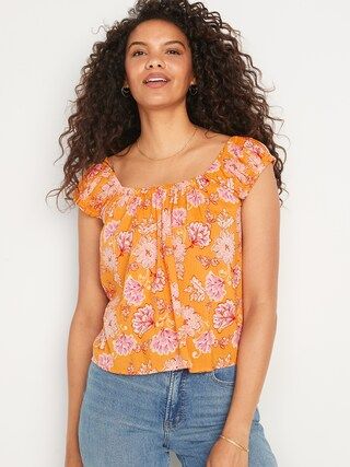 Floral-Print Tie-Back Swing Top for Women$24.00$29.99Extra 20% Off Taken at Checkout4 Reviews Ima... | Old Navy (US)