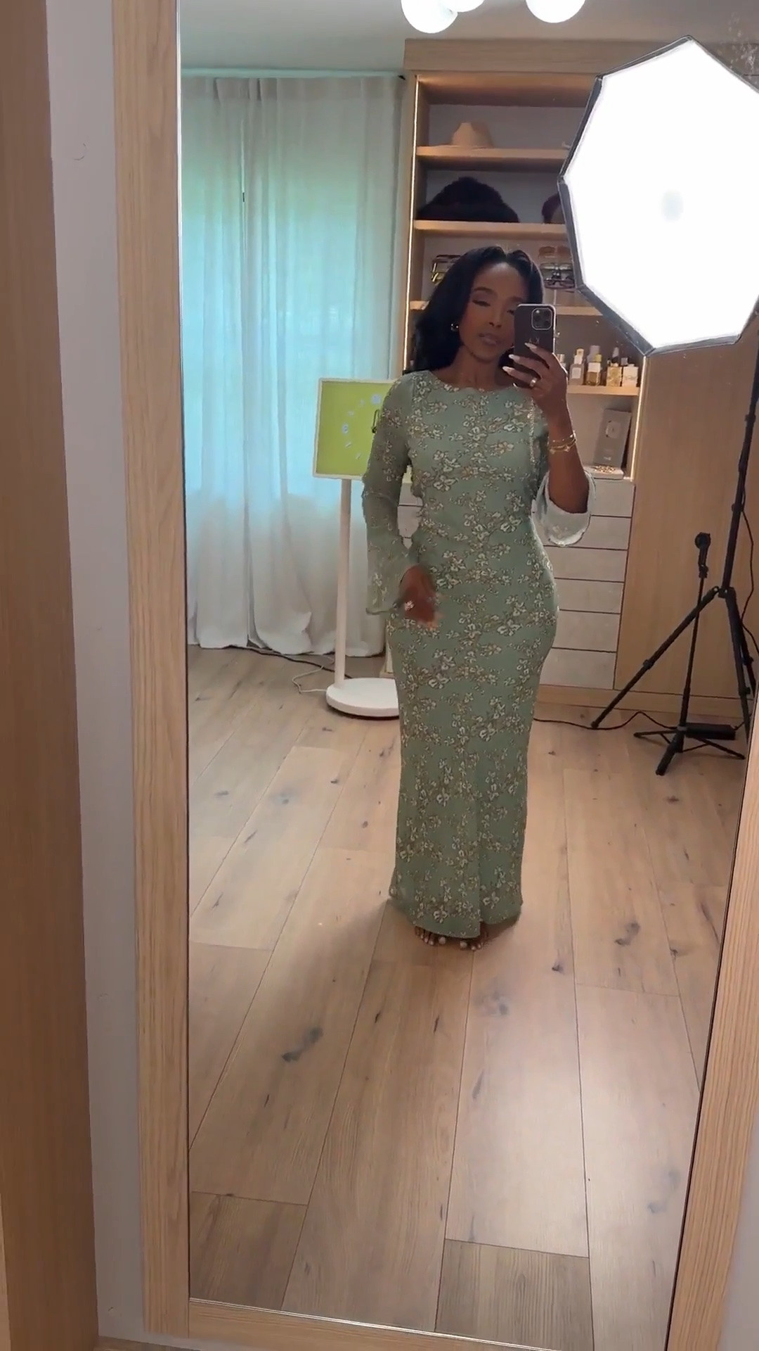 Hi babes ✨ Scroll to shop this romantic floral dress moment 🌿

This soft sage floral maxi is one of those timeless feminine pieces that instantly makes you feel elegant and put together. The delicate floral print, flattering fitted silhouette, and subtle sleeve detail give it such an elevated look while still feeling effortless and easy to wear. Definitely the kind of dress that always gets compliments.

Perfect for weddings, baby showers, brunch, church, vacation dinners, spring events, or date nights.

📏 Measurements: 5’4” | 140 lbs | 34D | 27 | 40  
Wearing size Small

Floral maxi dress, wedding guest dress, feminine spring outfits, elegant dresses for women, sage green dress, romantic outfit ideas, classy style inspiration, modest chic fashion, vacation dinner dresses, spring wedding outfits, elevated feminine fashion, floral occasion dresses

Follow me on Instagram and YouTube @kirasfashionfinds

#LTKgrwm #LTKootd #LTKmomlife