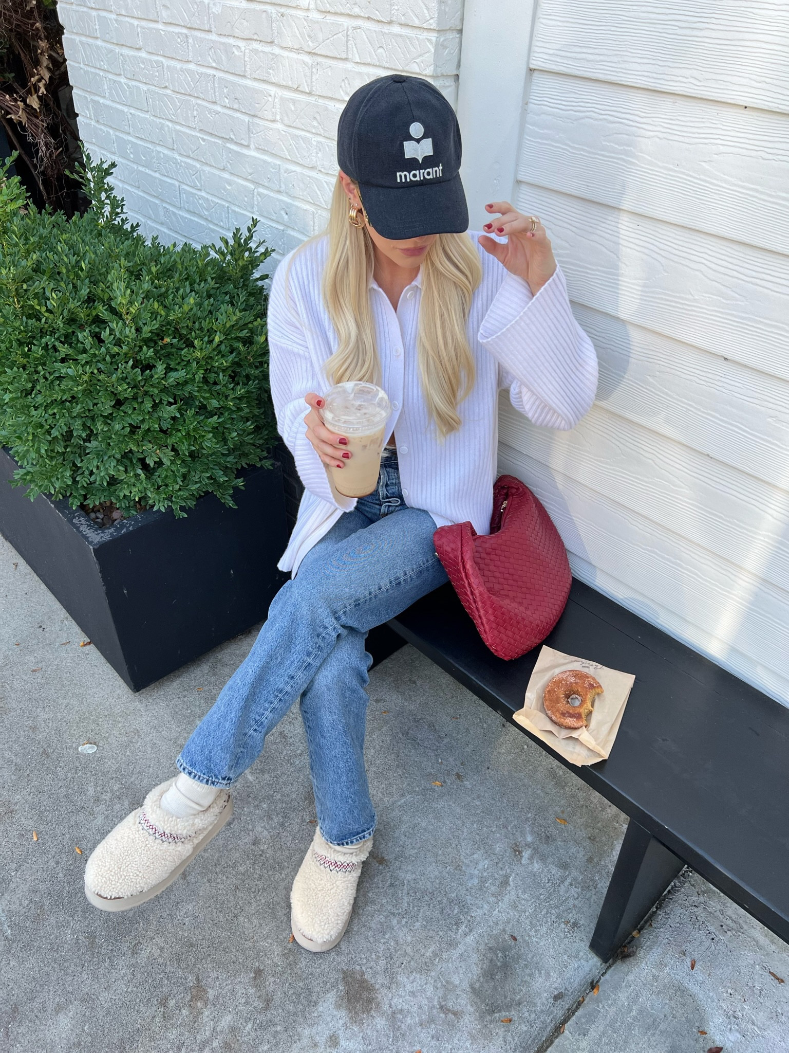 Wearing a small in cardigan, 25 in jeans, I went down to a size 7 in Uggs (usually a 7.5)! Exact color of bag sold out, linking other color options and similar options to my red bag! #kathleenpost #fallfashion

#LTKstyletip #LTKSeasonal