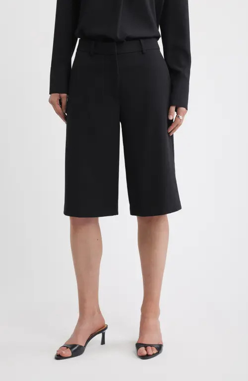 Nordstrom Tailored Bermuda Shorts in Black at Nordstrom, Size 6 | Nordstrom
