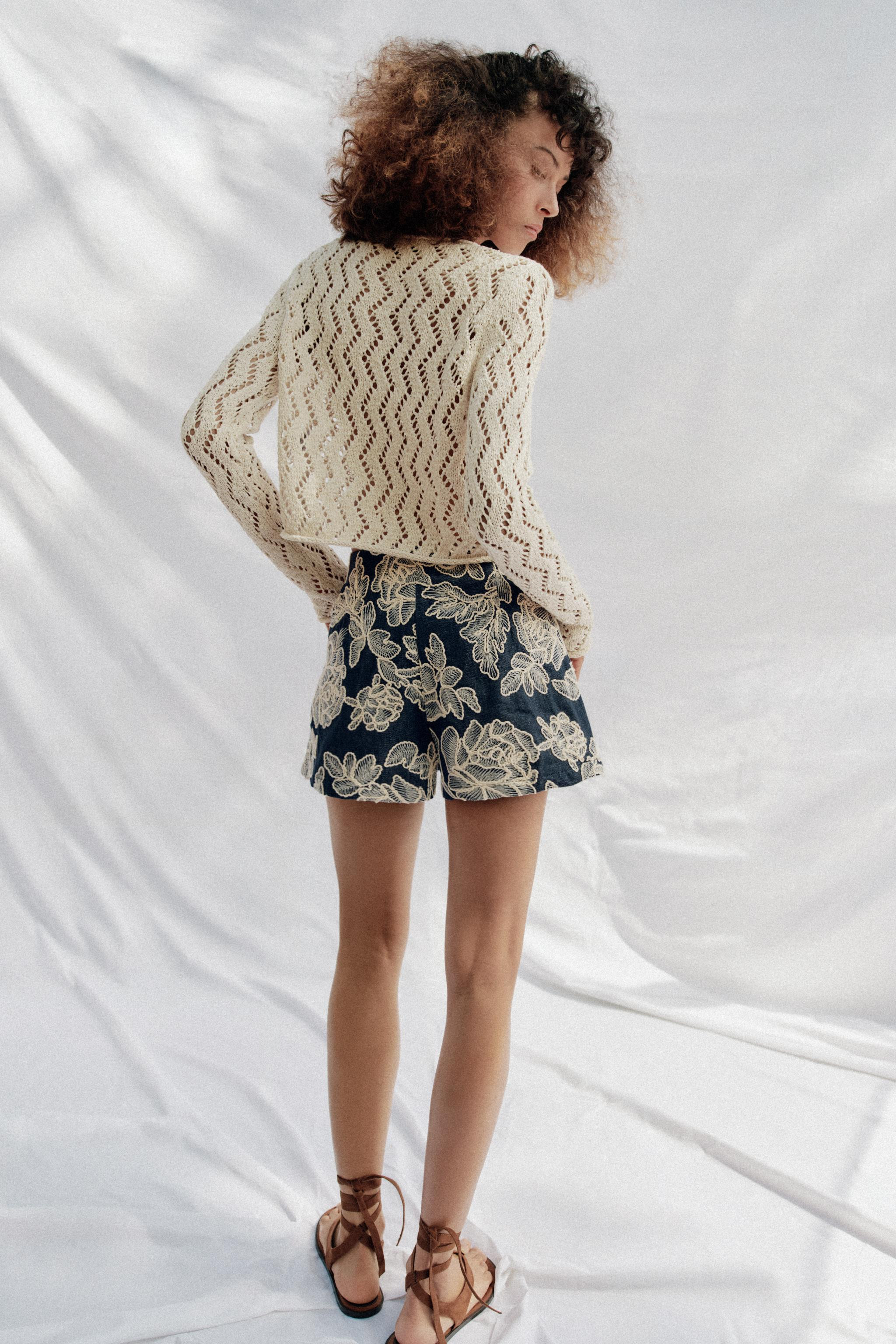 ZIGZAG OPEN-KNIT CARDIGAN | Zara US