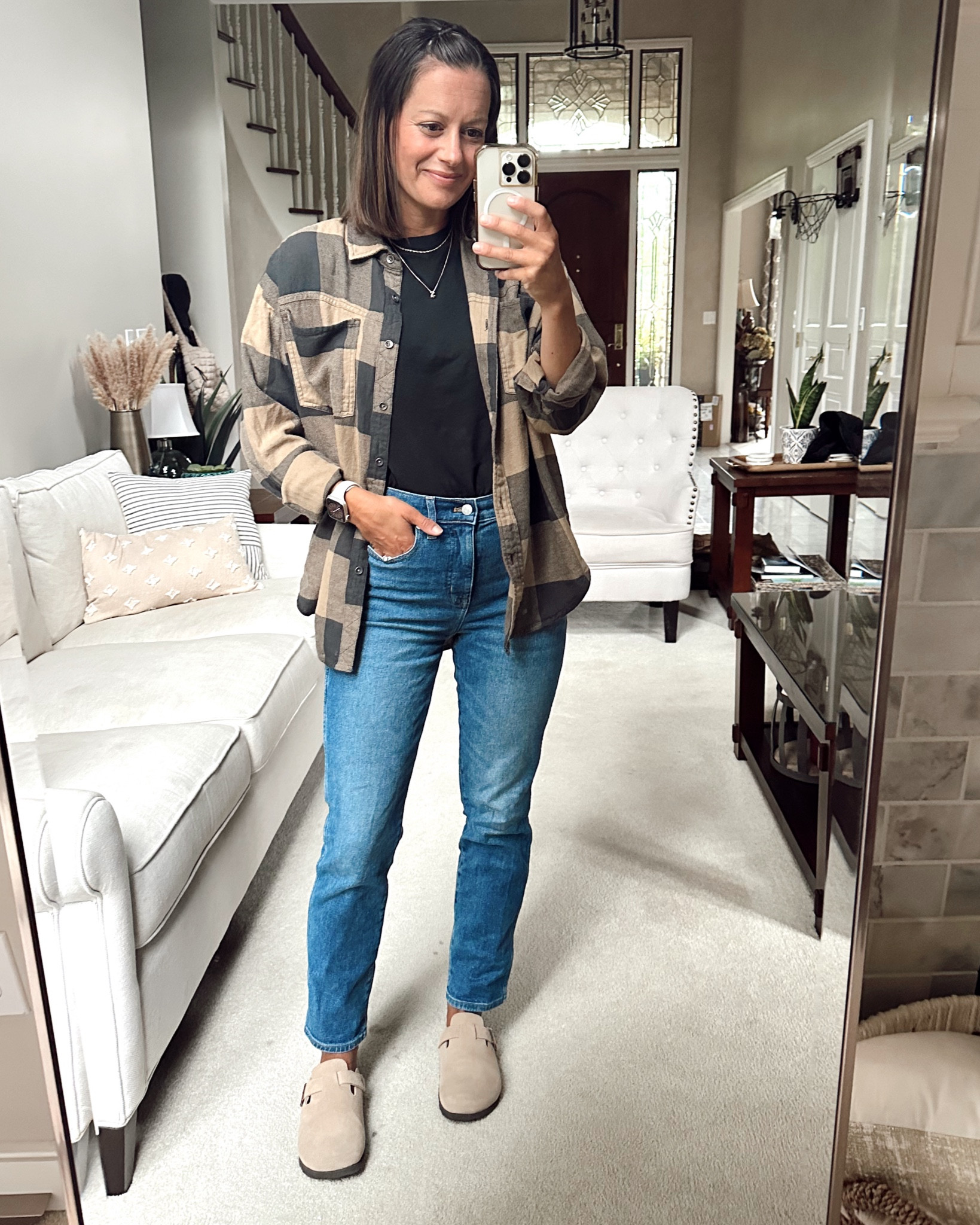 Easy fall outfit! Aerie flannel (runs true to size), Madewell tee, j crew factory jeans (runs true big), amazon Birkenstock look for less.



#LTKOver40 #LTKStyleTip #LTKFindsUnder50