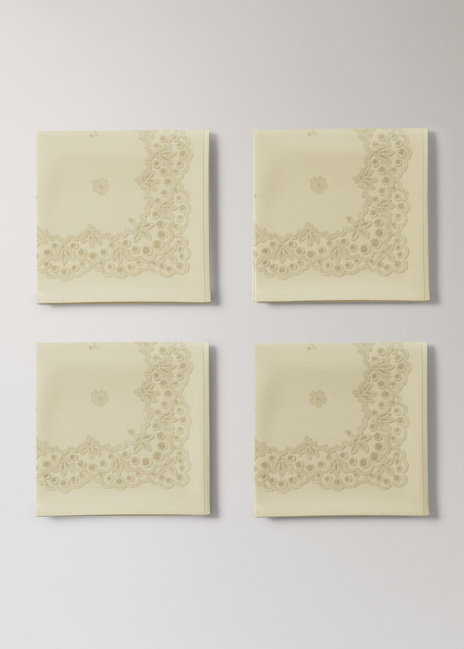 Linen napkins with floral pattern | Mango (US/MX/AU)
