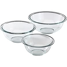 Pyrex Glass Prepping, Baking and Cooking, Preheated Oven, Dishwasher, Freezer, and Microwave Safe... | Amazon (US)