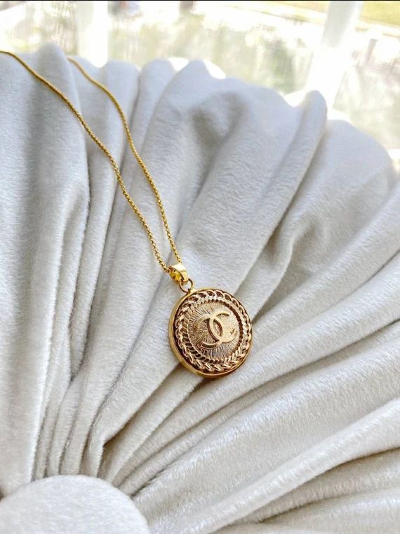 Vintage Repurposed Chanel Button Necklace | Etsy | Etsy (US)