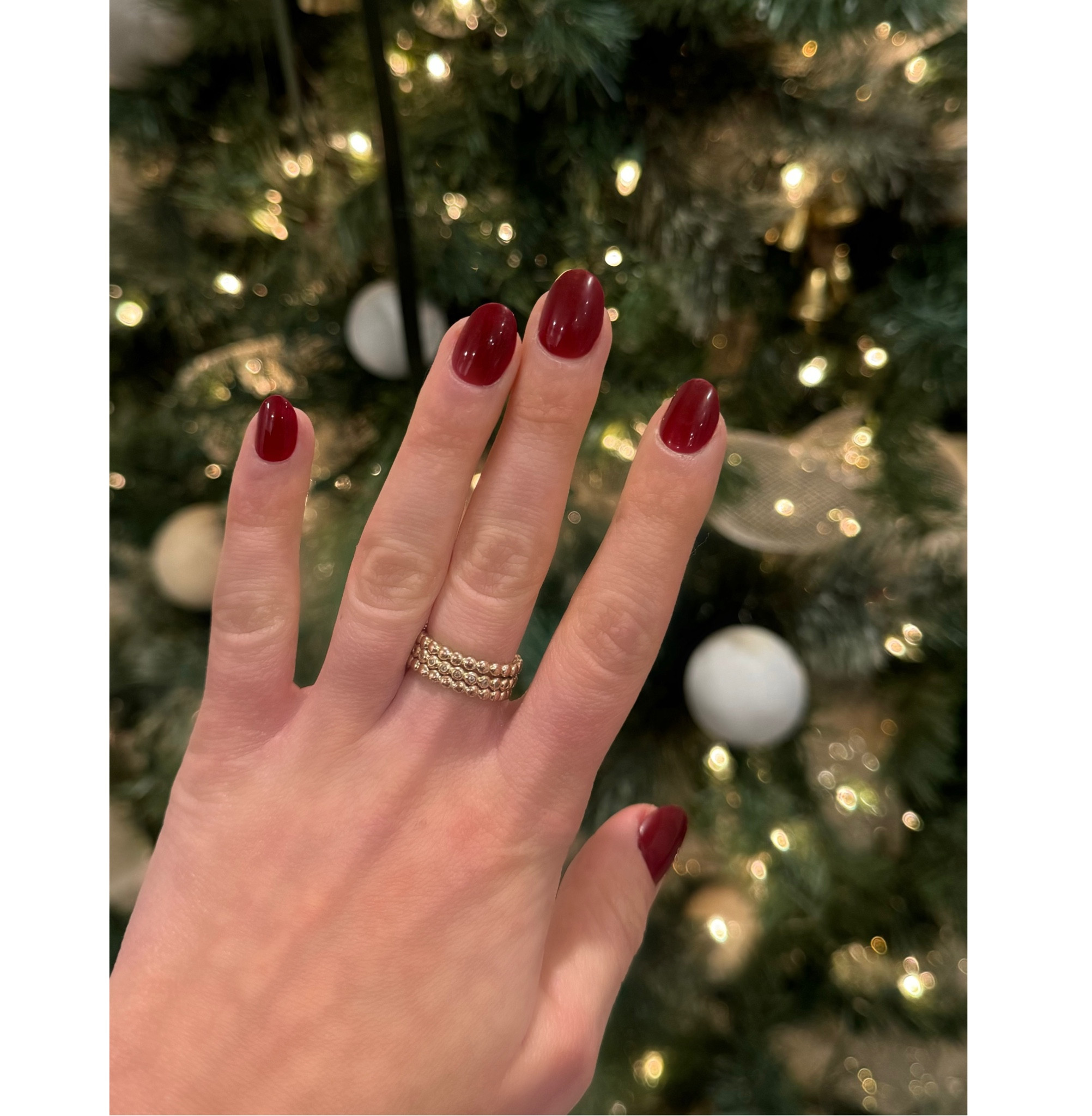 Easy holiday press on nails! I use nail strong nail glue to put them on and these nails have lasted me 2 weeks!!! Even made it through fluffing my Christmas tree which is impressive 🤣 took about 10 minutes to put them on! 10/10! 

#LTKFindsUnder50 #LTKHoliday #LTKSaleAlert