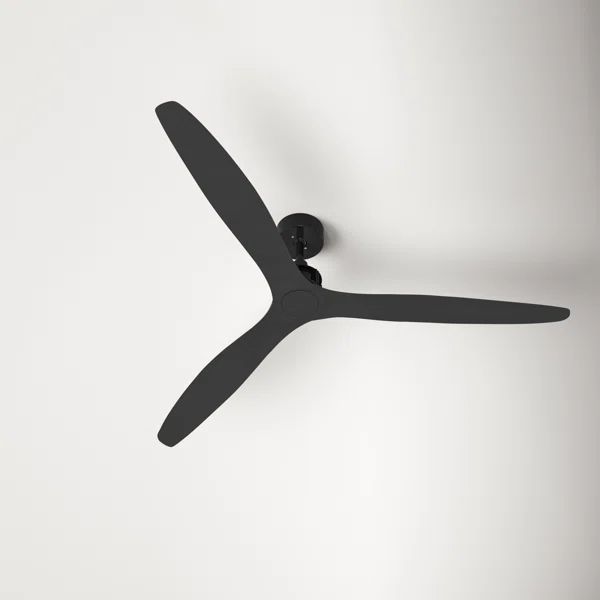 52" Zelda 3 - Blade Standard Ceiling Fan with Remote Control | Wayfair Professional