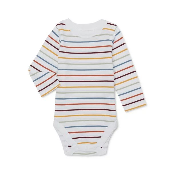 Garanimals Baby Boy Long Sleeve Striped Bodysuit, Sizes 0-24 Months | Walmart (US)